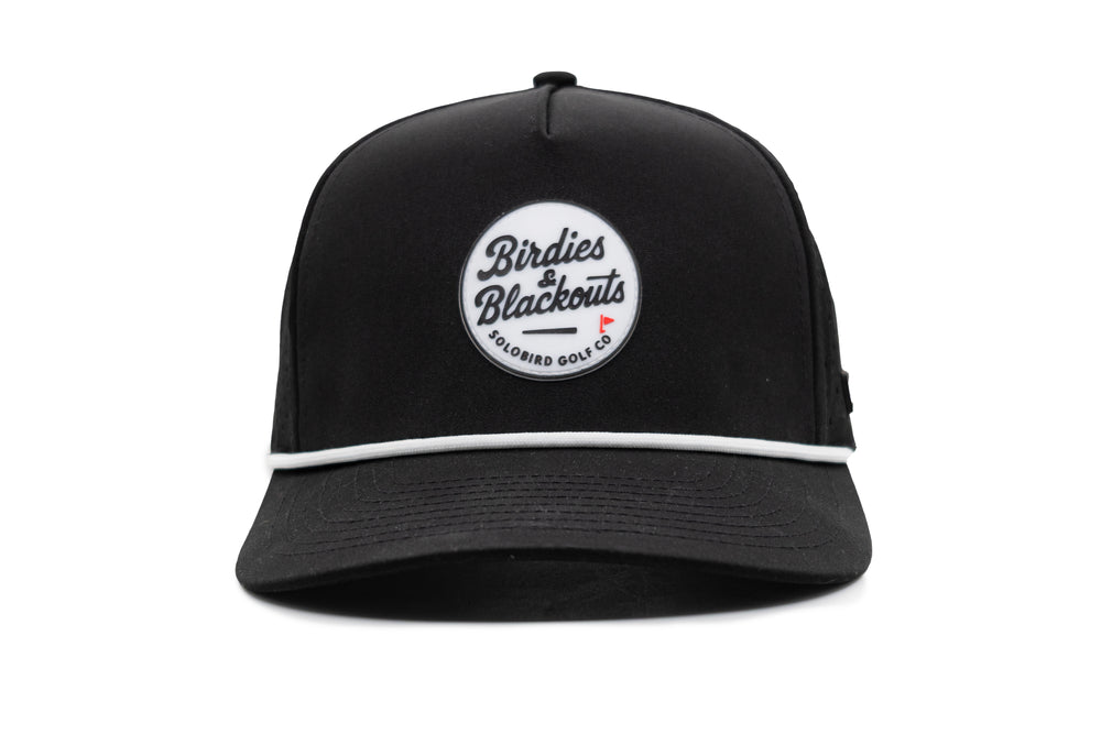 Birdies X Blackouts Snapback Black Script