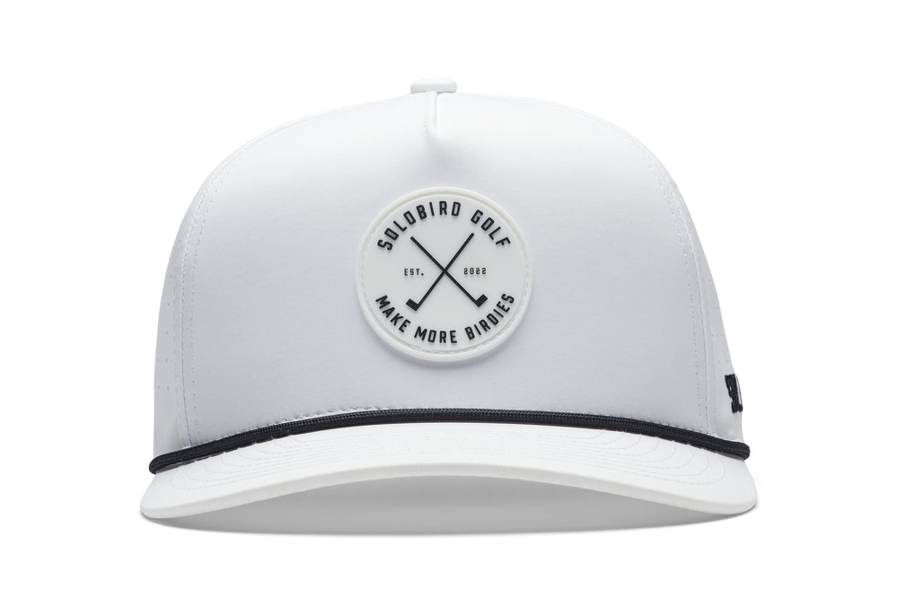 Make More Birdies Snapback White/White