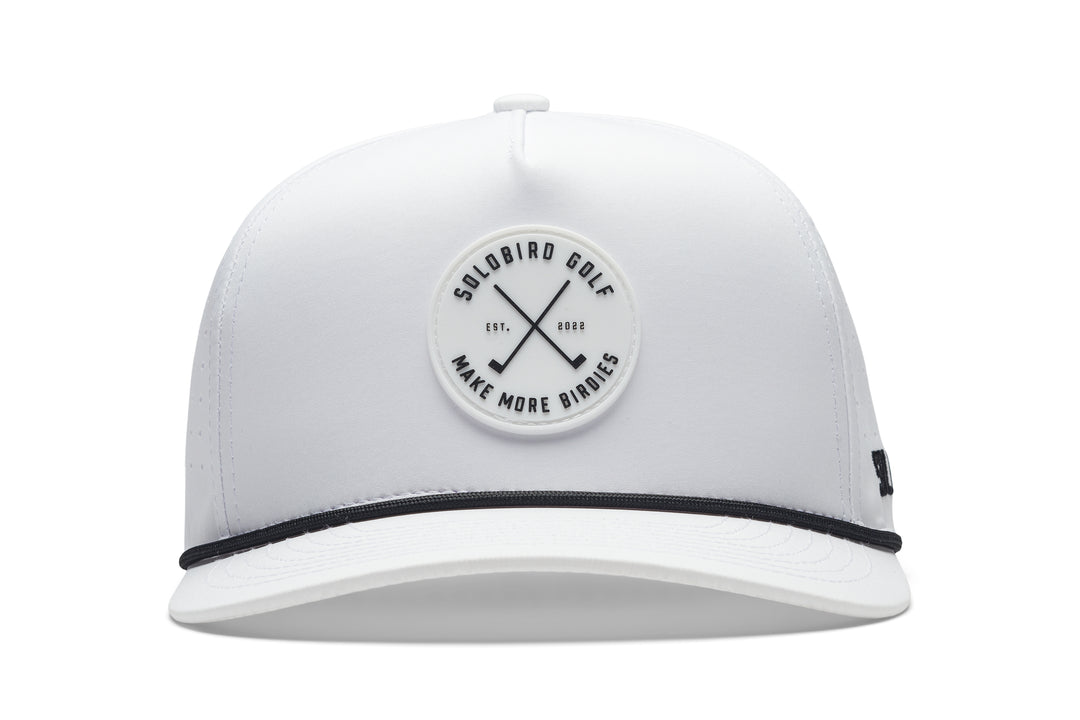 Make More Birdies Snapback White/White