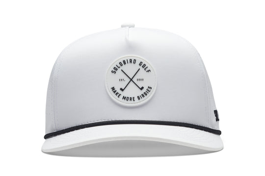 Make More Birdies Snapback White/White