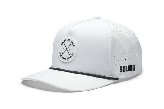 Make More Birdies Snapback White/White
