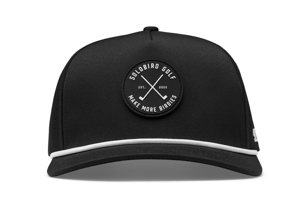 Make More Birdies Snapback - Black/White
