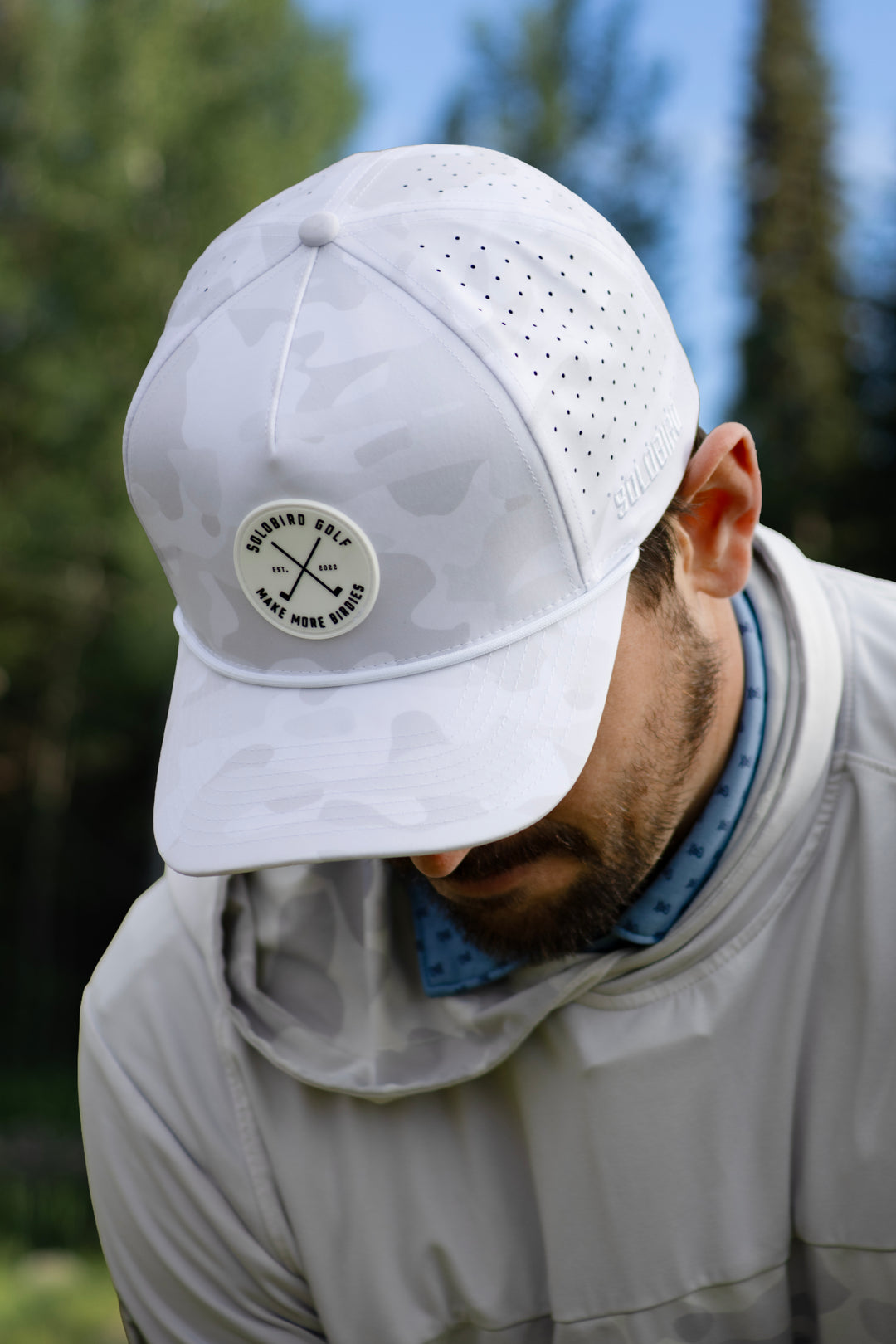 Make More Birdies Snapback - Arctic Camo