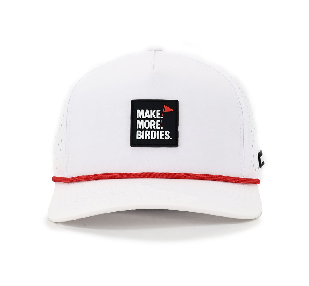 Make More Birdies - Snapback - White/Red
