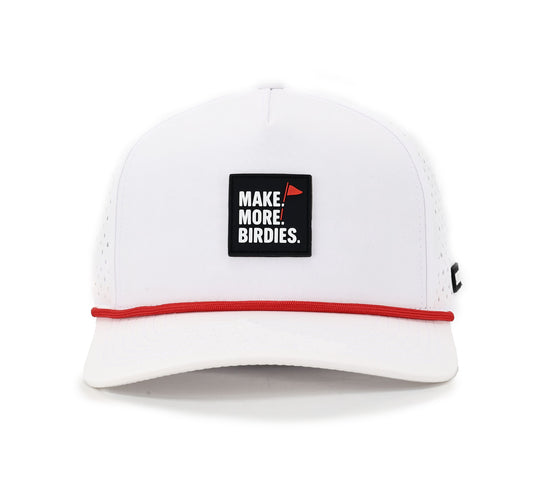 Make More Birdies - Snapback - White/Red