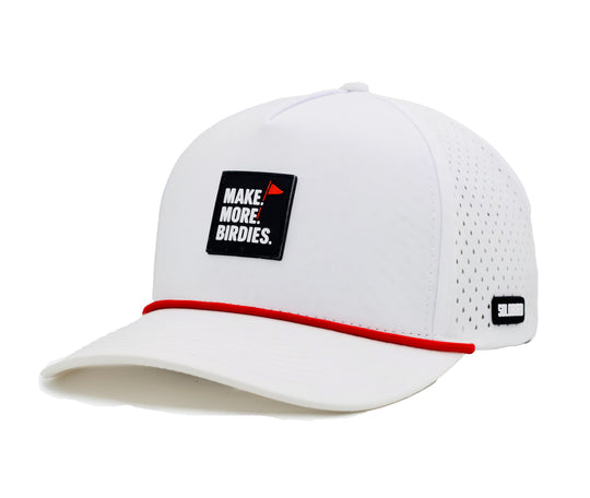 Make More Birdies - Snapback - White/Red