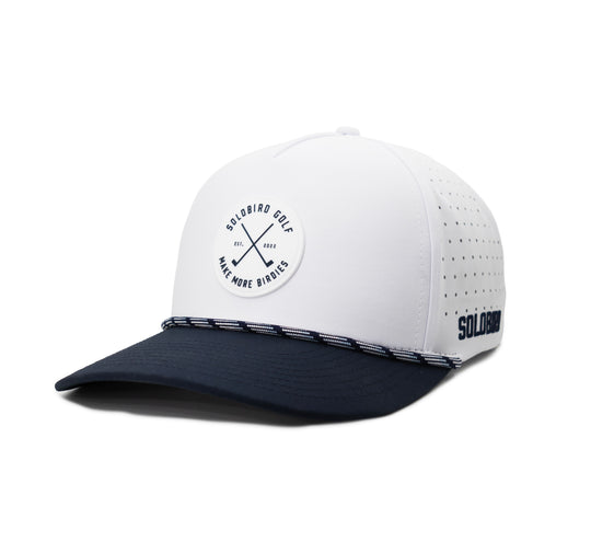 Make More Birdies Snapback - Navy/White